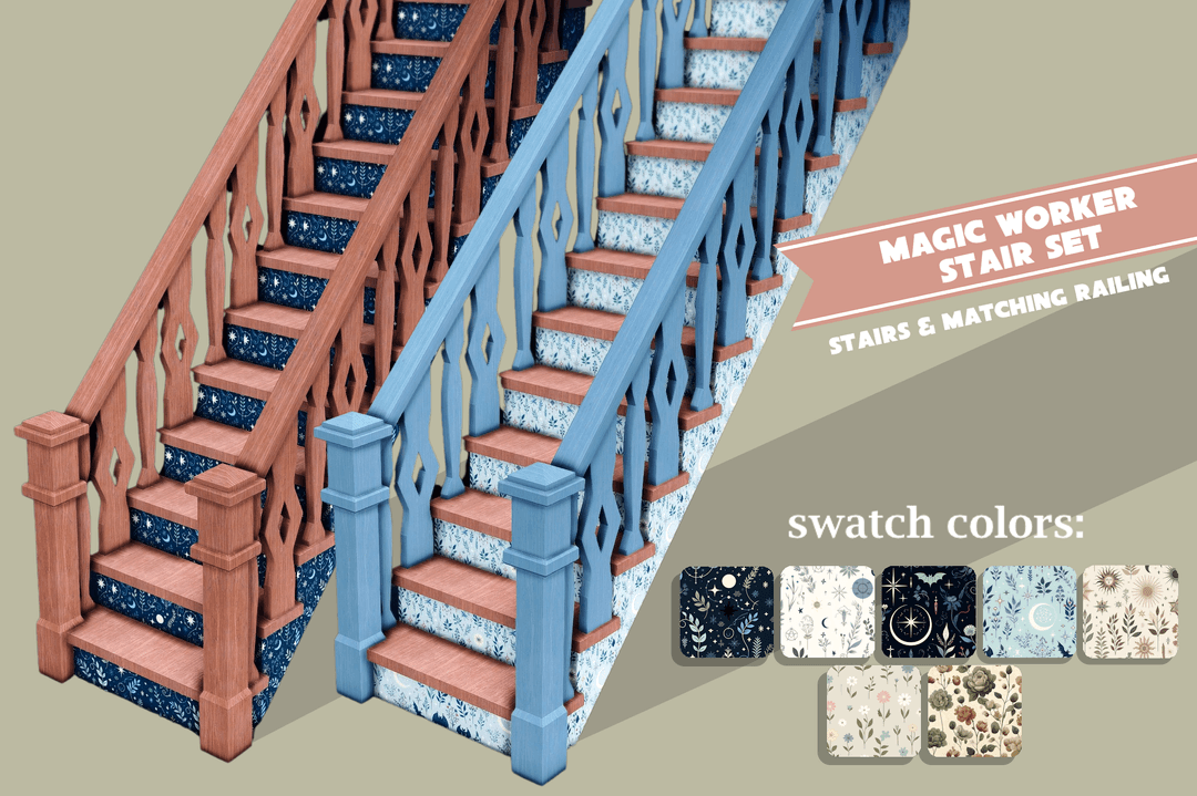 Скриншот мода Лестница Magic Worker Stair Set